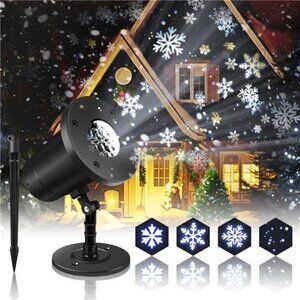 Snowflake Christmas Decorations for Projector Lights